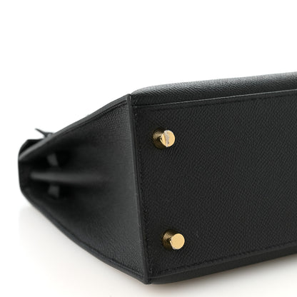 Hermes Epsom Kelly Sellier 25 Black 9 of 15