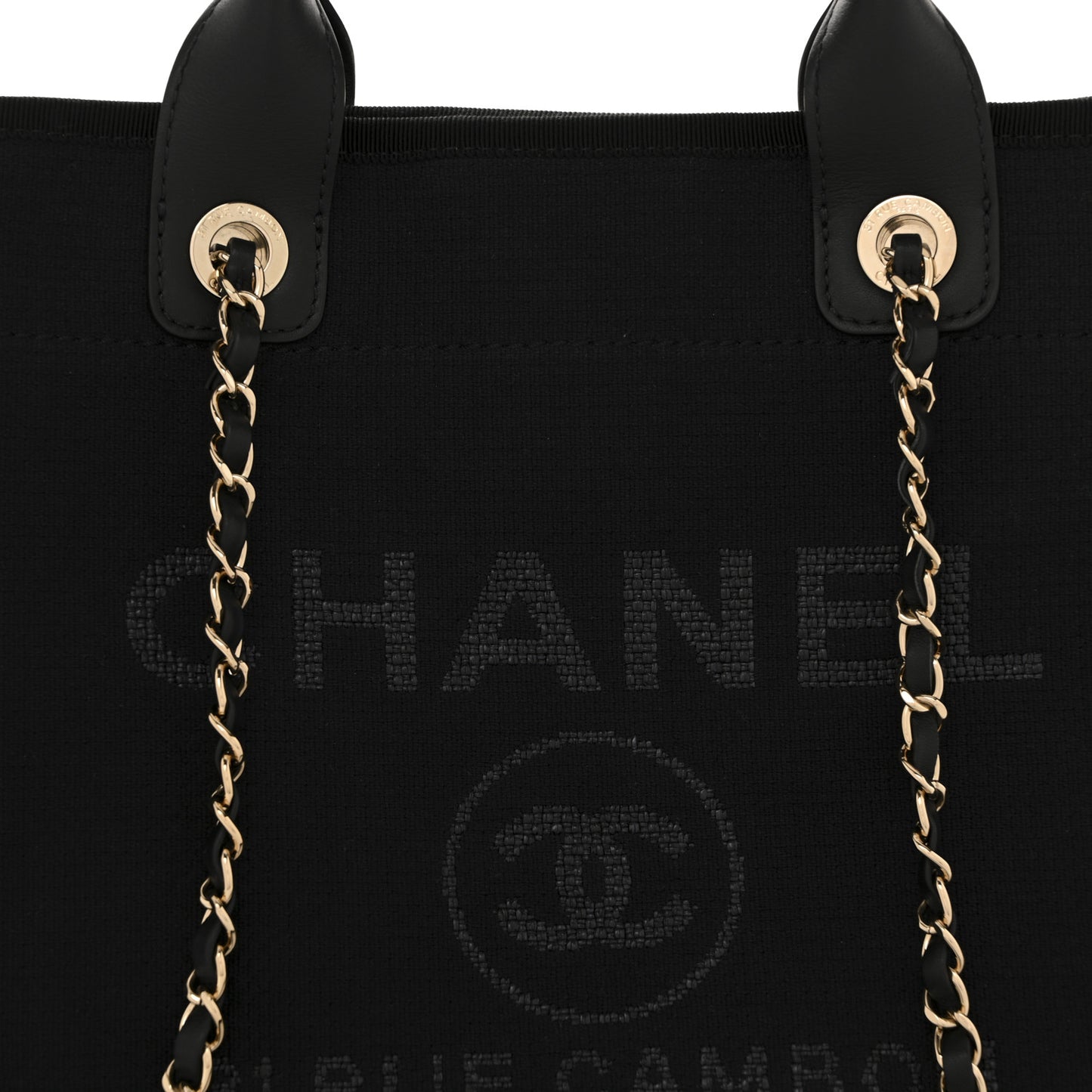 Mixed Fibers Small Deauville Tote Black