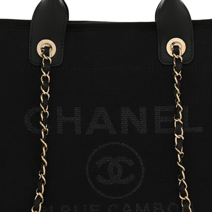 Chanel Mixed Fibers Small Deauville Tote Black 9 of 12