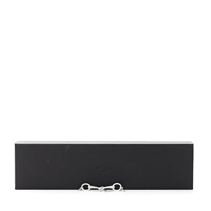Hermes 18K White Gold Diamond TPM Filet d'Or Bracelet 5 of 5