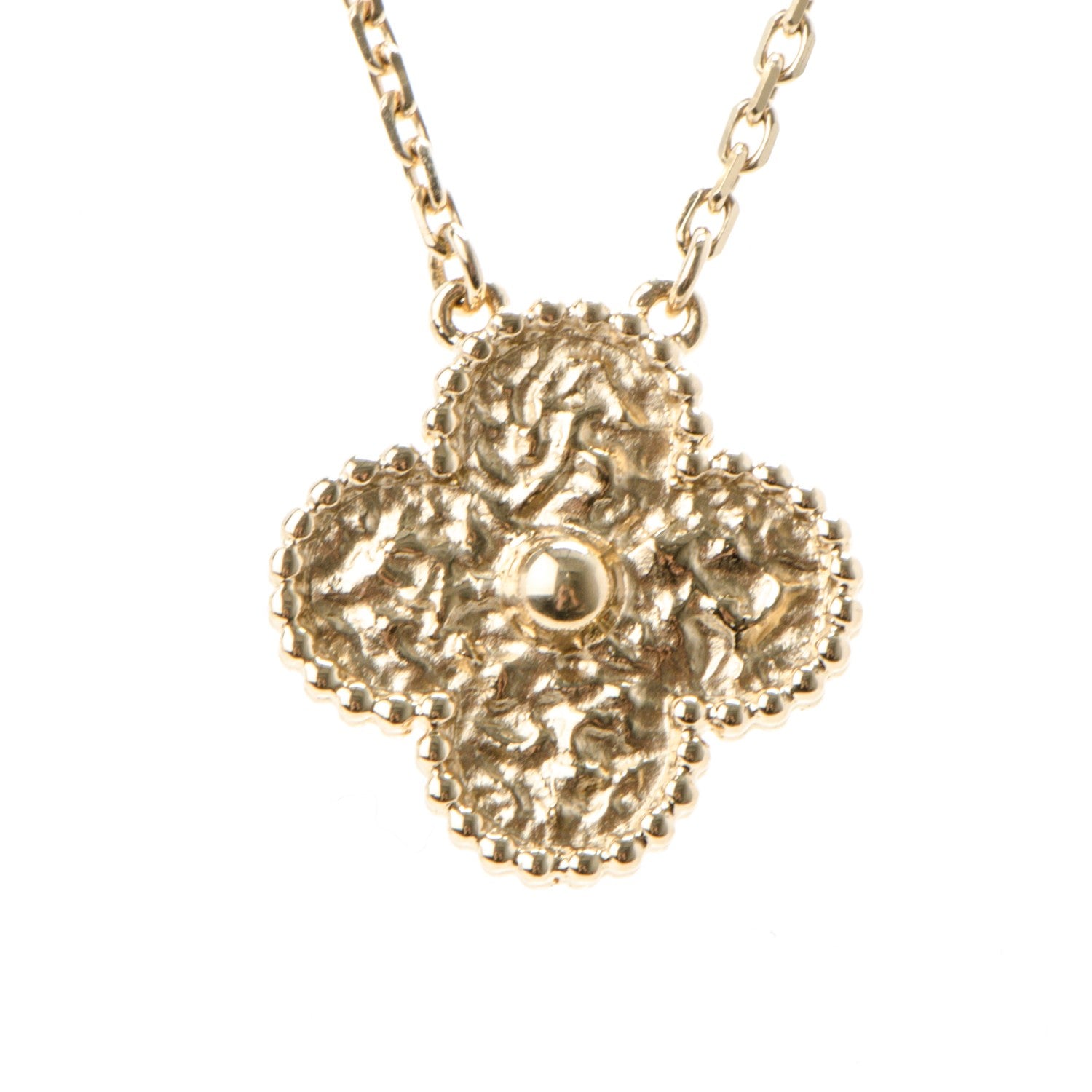 Van Cleef & Arpels 18K Yellow Gold Vintage Alhambra Necklace 3 of 6