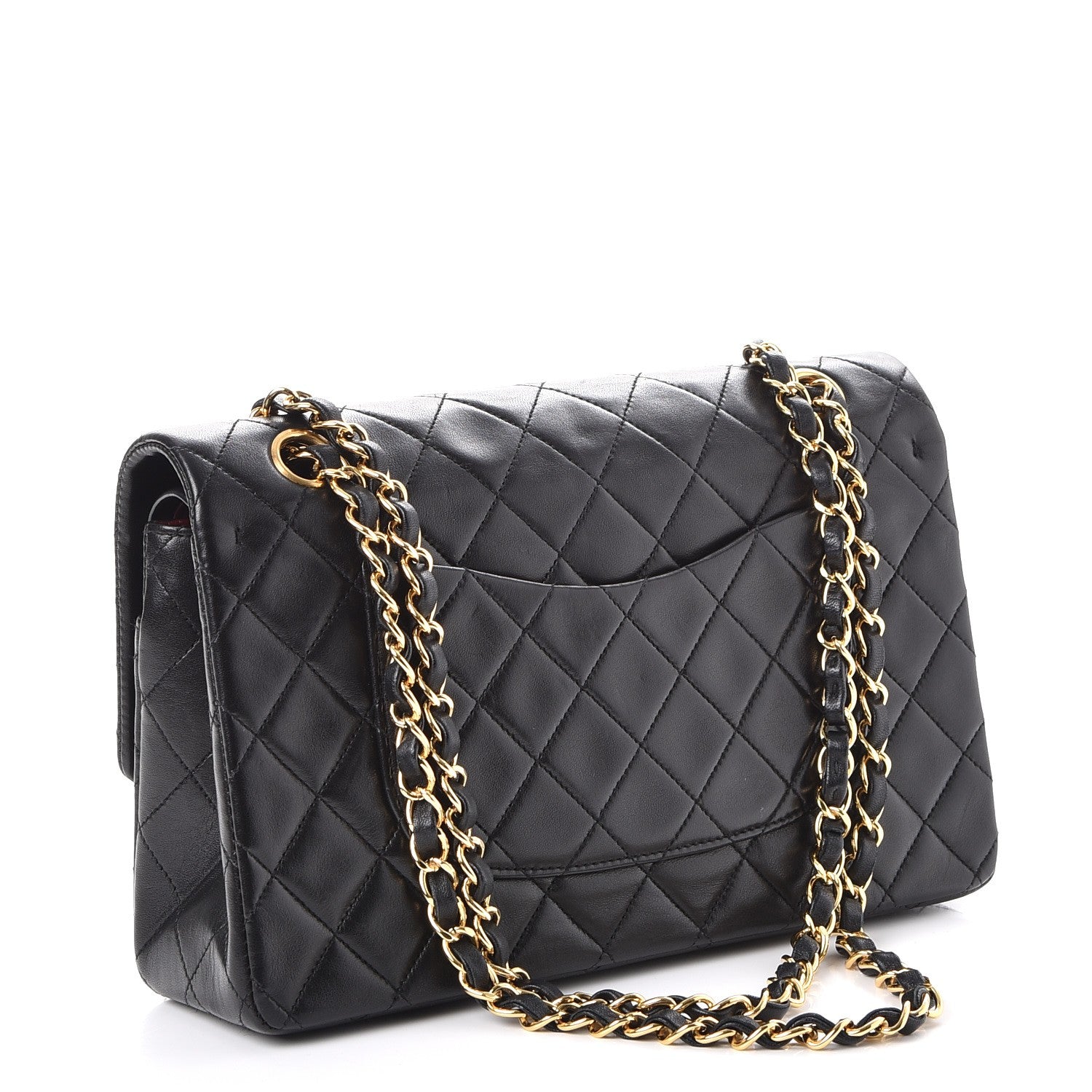 Chanel Lambskin Quilted Medium Double Flap Black 4 of 10