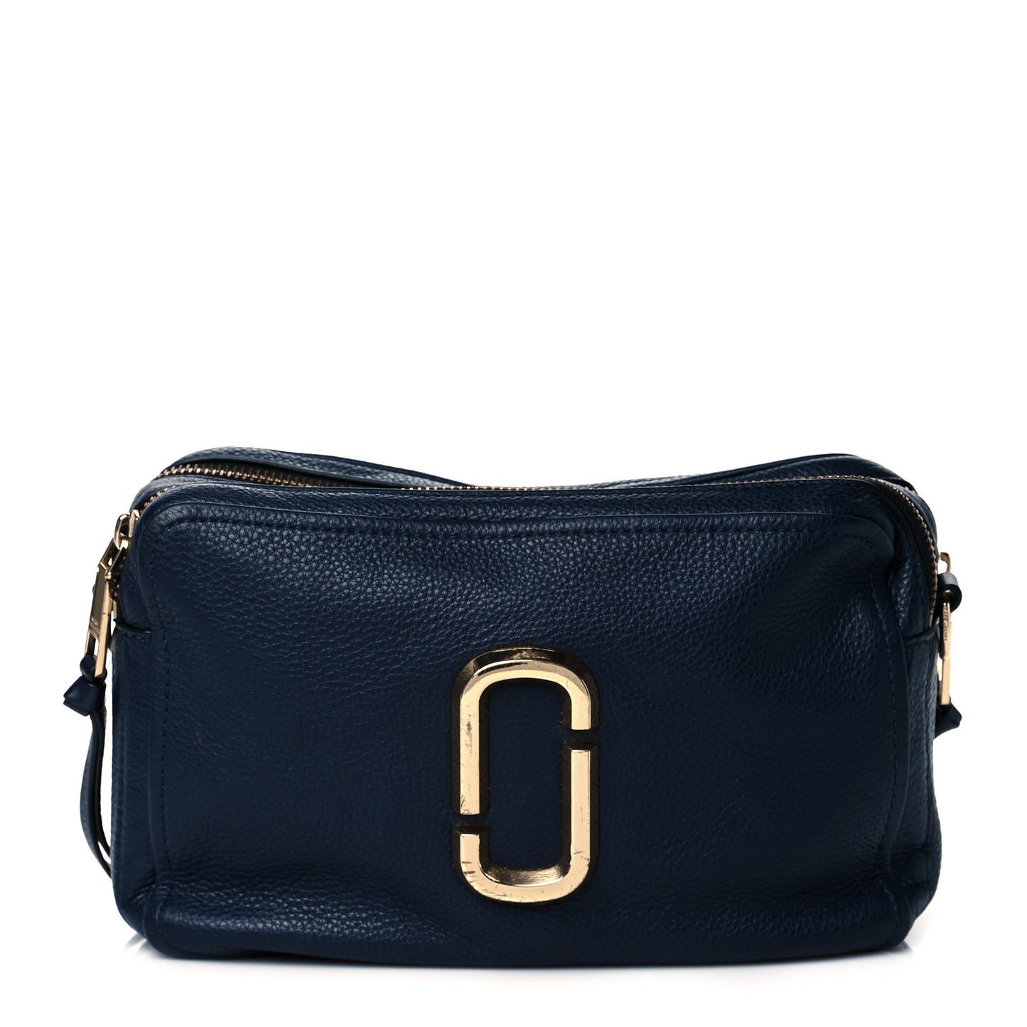 Supple Natural Grain Calfskin The Softshot 27 Bag Navy