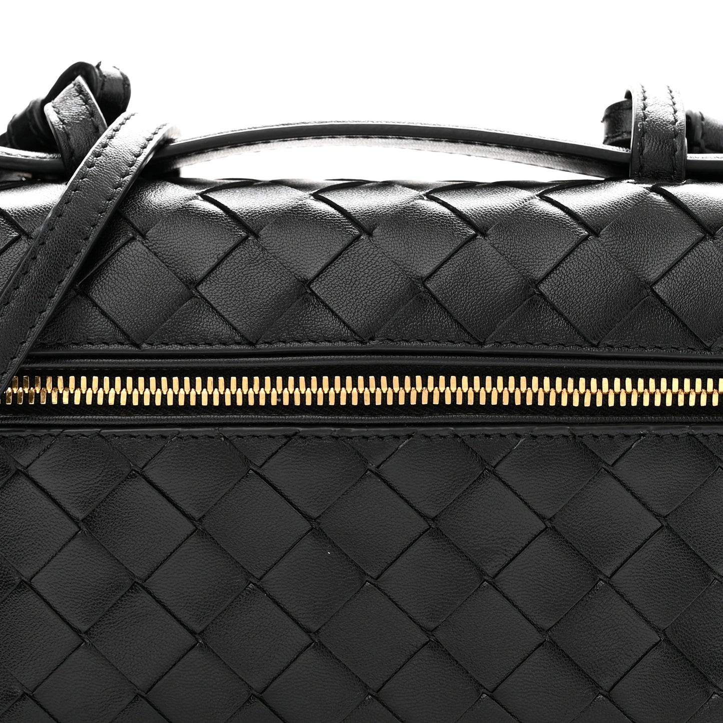 Calfskin Intrecciato Bang Bang Vanity Case Black