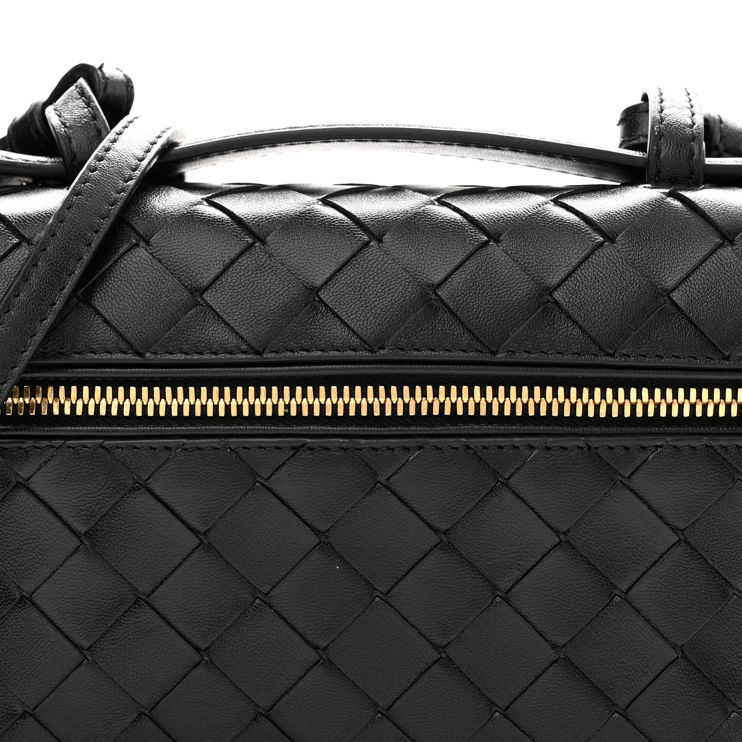 Bottega Veneta Calfskin Intrecciato Bang Bang Vanity Case Black 7 of 9