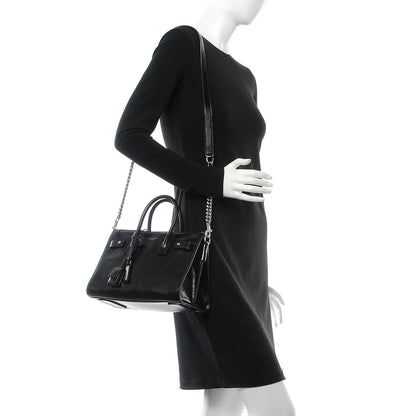 Saint Laurent Glace Calfskin Baby Souple Sac De Jour Black 2 of 7