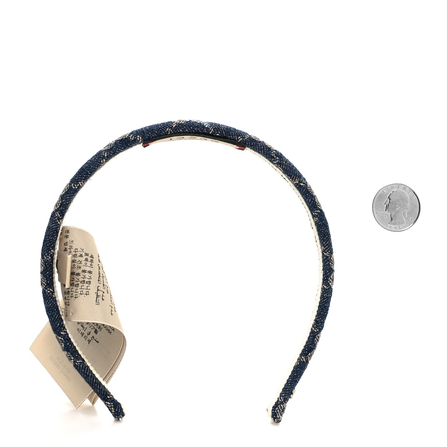 Denim Monogram Headband