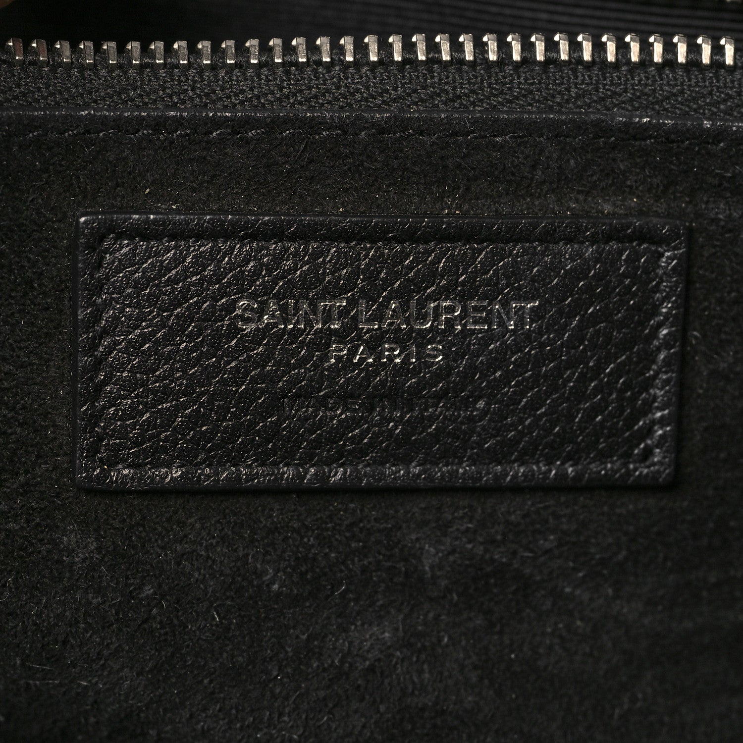 Saint Laurent Grained Calfskin Small Cabas Rive Gauche Black 6 of 13