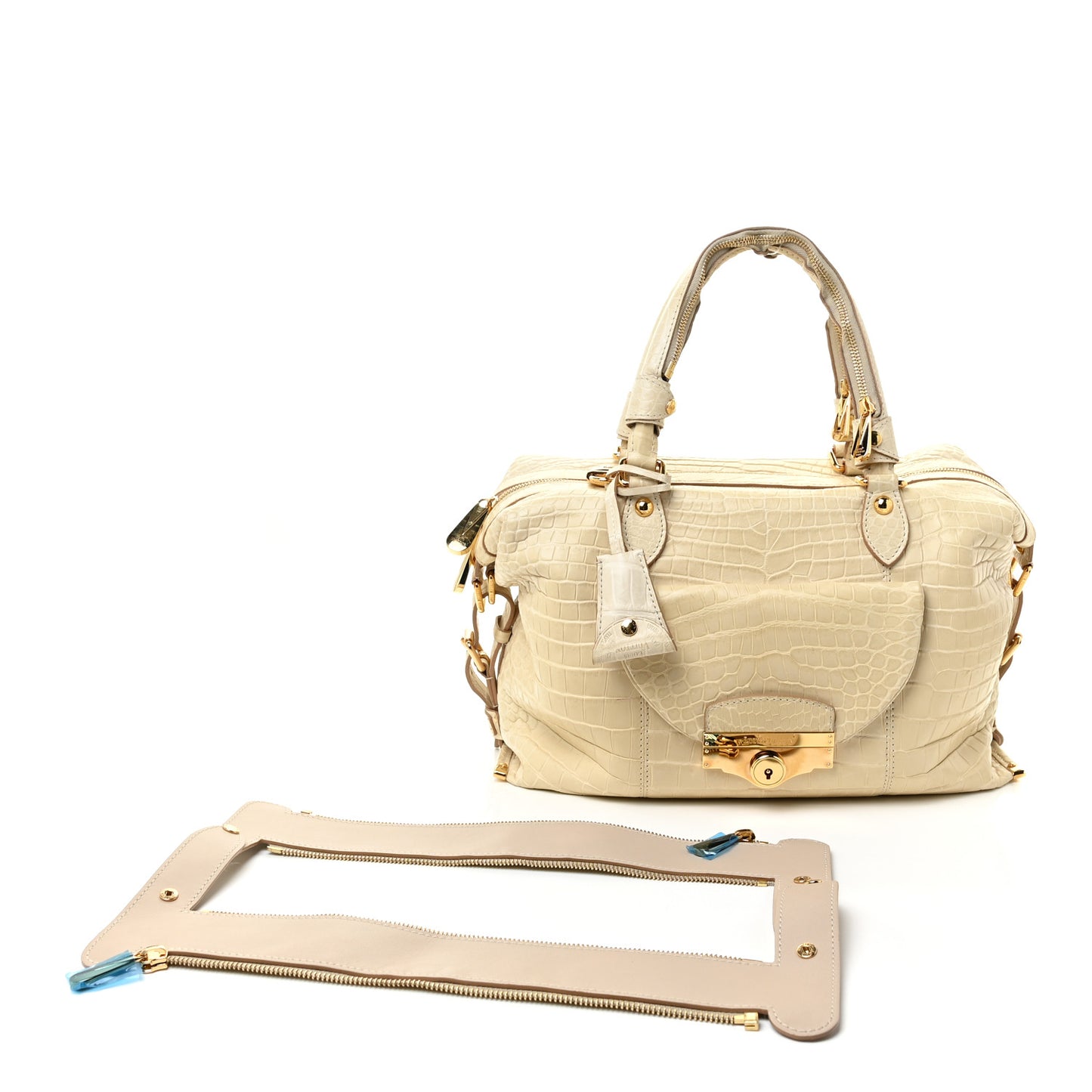 Crocodile Sac Louis Beige