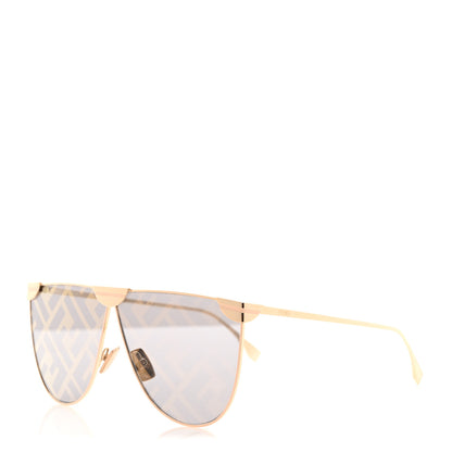 Fendi FF Fabulous 2.0 Shield Sunglasses FF 0467/S Gold 1 of 8