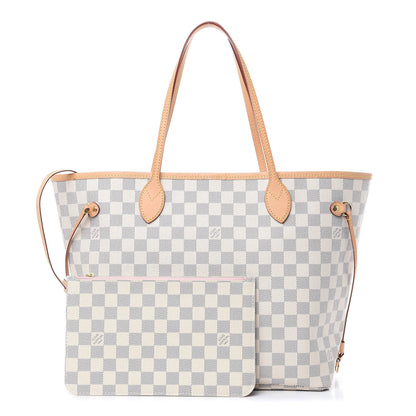 Louis Vuitton Damier Azur Neo Neverfull MM Rose Ballerine 1 of 14