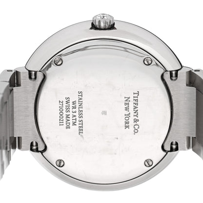 Tiffany Stainless Steel Diamond Mother of Pearl 34mm Atlas 3-Hand Quartz Watch 4 of 5