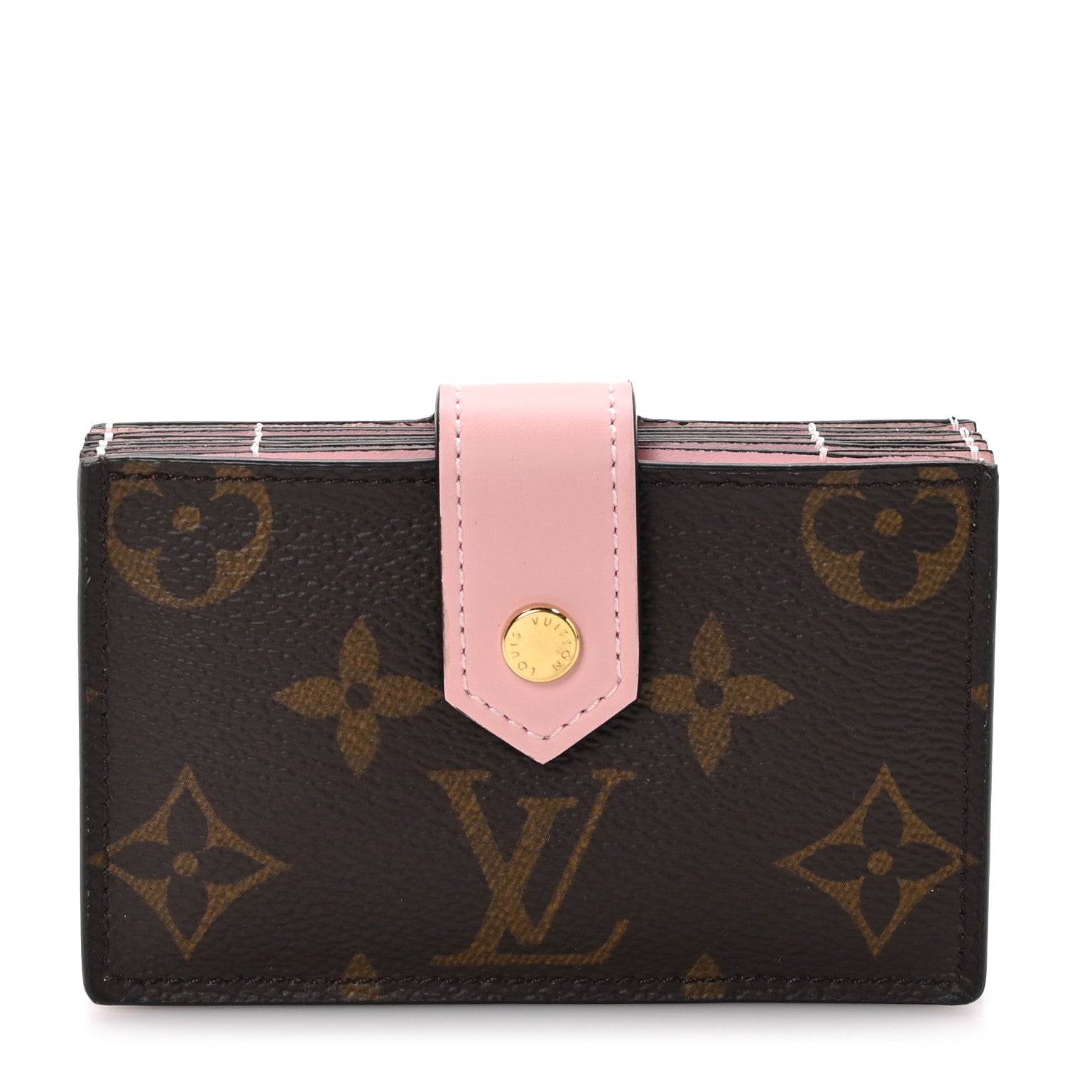 Louis Vuitton Monogram Gusset Card Holder Rose Ballerine 1 of 9