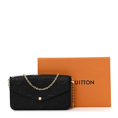 Louis Vuitton Empreinte Pochette Felicie Chain Wallet Black 14 of 14