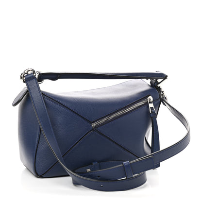 Loewe Calfskin Small Puzzle Bag Marine 3 of 10