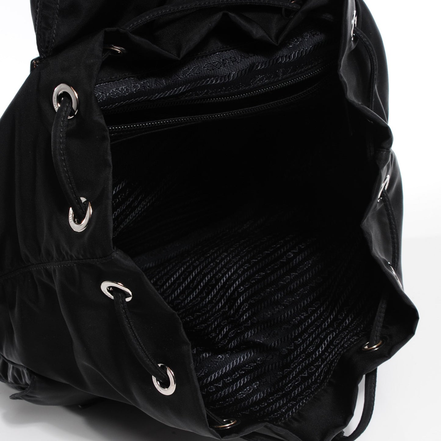Nylon Vela Medium Backpack Black