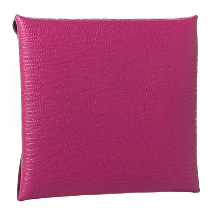 Hermes Chevre Mysore Bastia Coin Purse Rose Pourpre 2 of 4