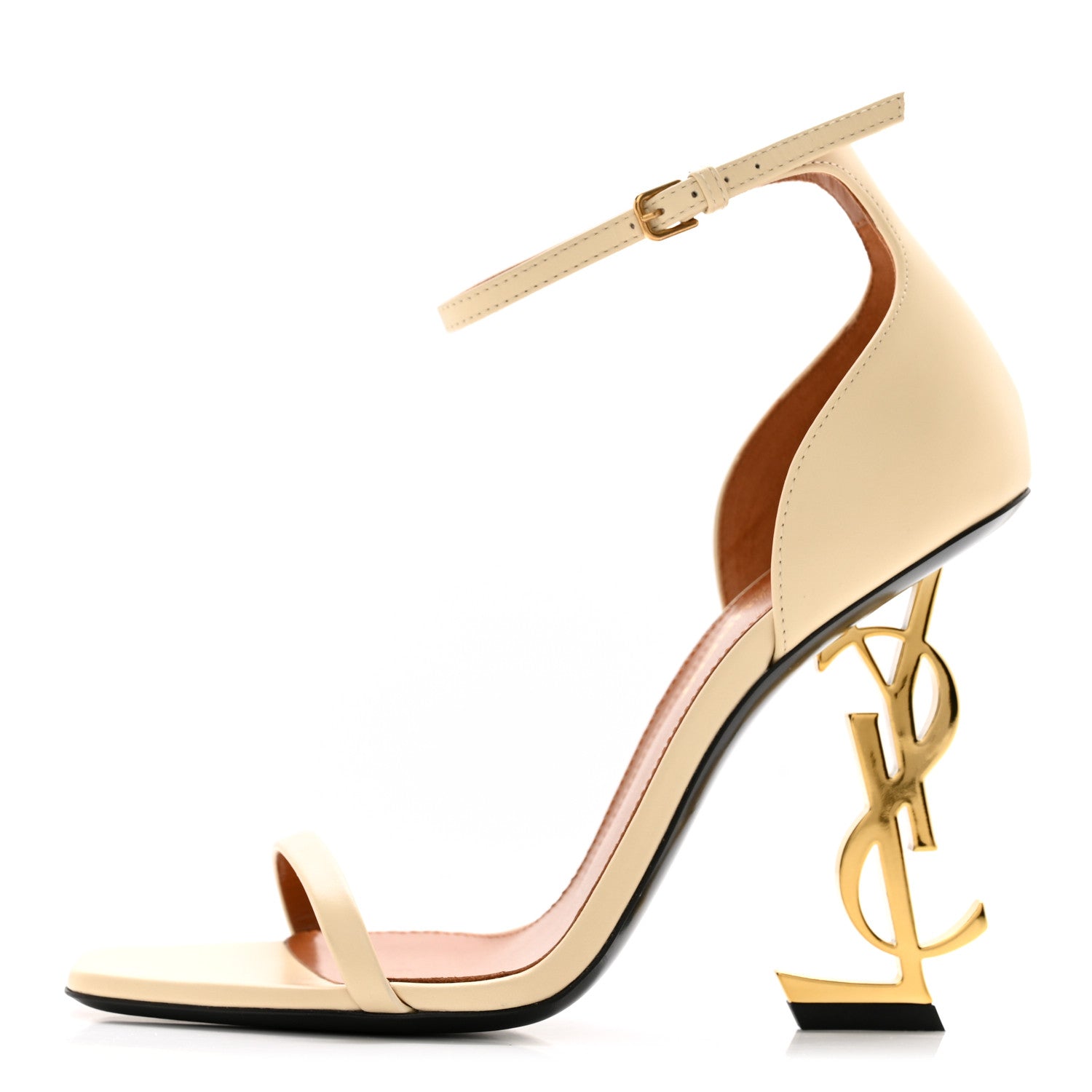 Saint Laurent Calfskin 110 Opyum Sandals 36 Real Beige 1 of 9