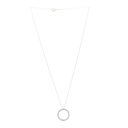 Tiffany Sterling Silver 1837 Circle Pendant Necklace 3 of 5