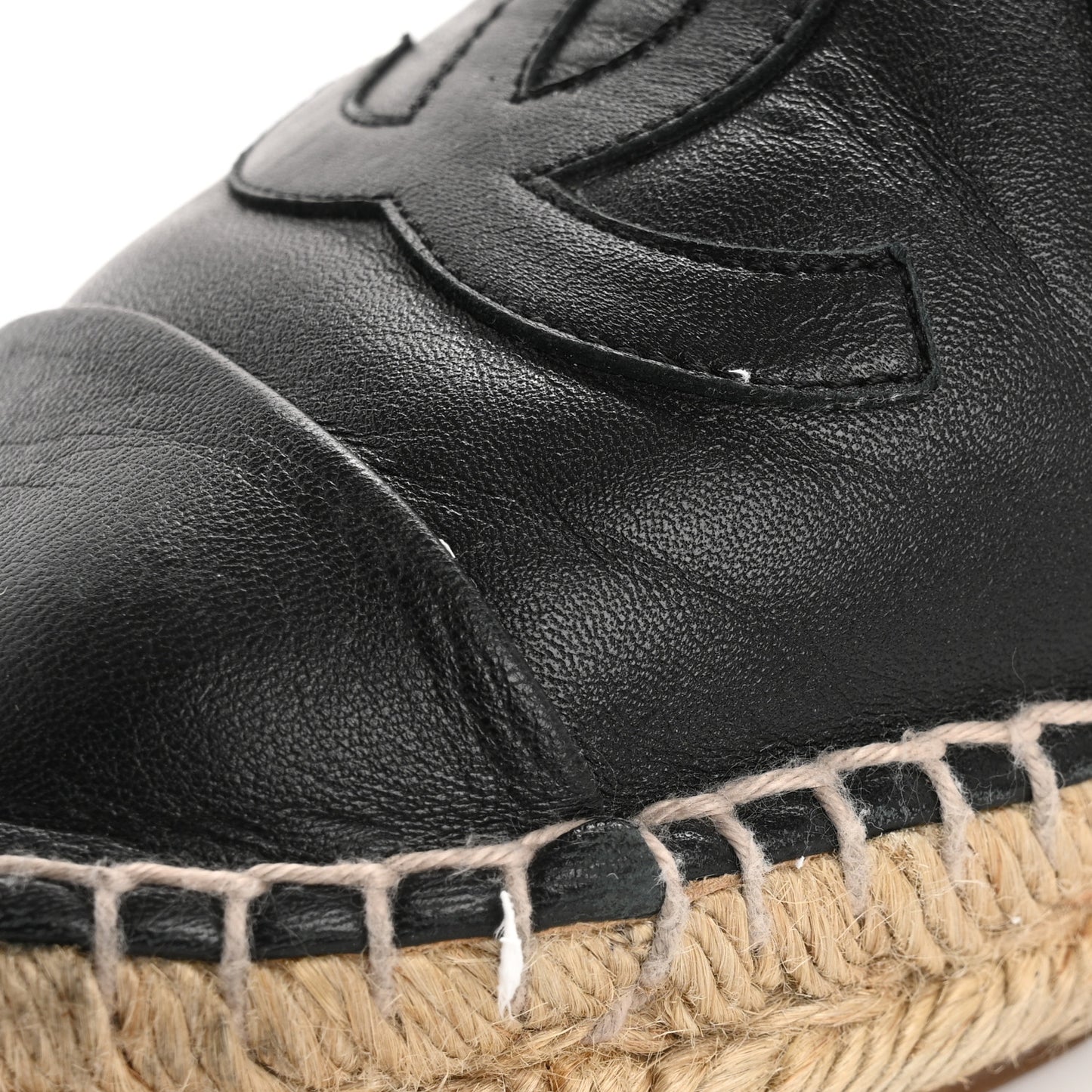 Lambskin CC Espadrilles 39 Black