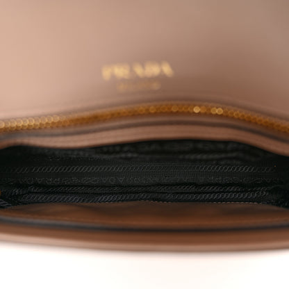 Prada Saffiano Flap Shoulder Bag Cipria 5 of 10