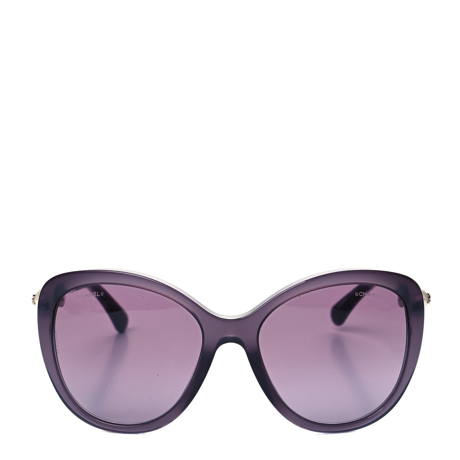 Chanel Acetate Pearl Winter Butterfly Sunglasses 5338-H-A Purple 4 of 7