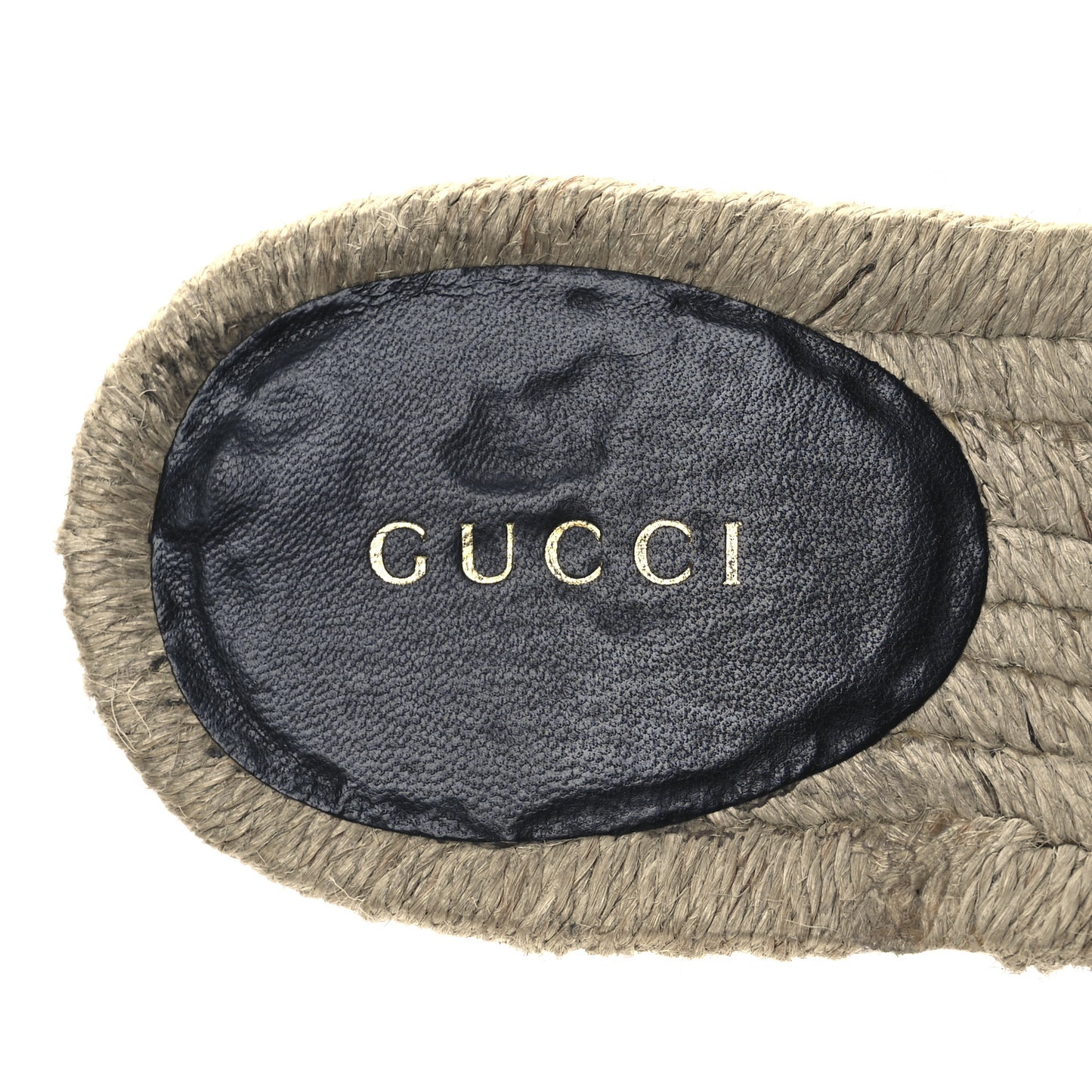 Nappa Matelasse GG Marmont Espadrille Slide Sandals 38 Black