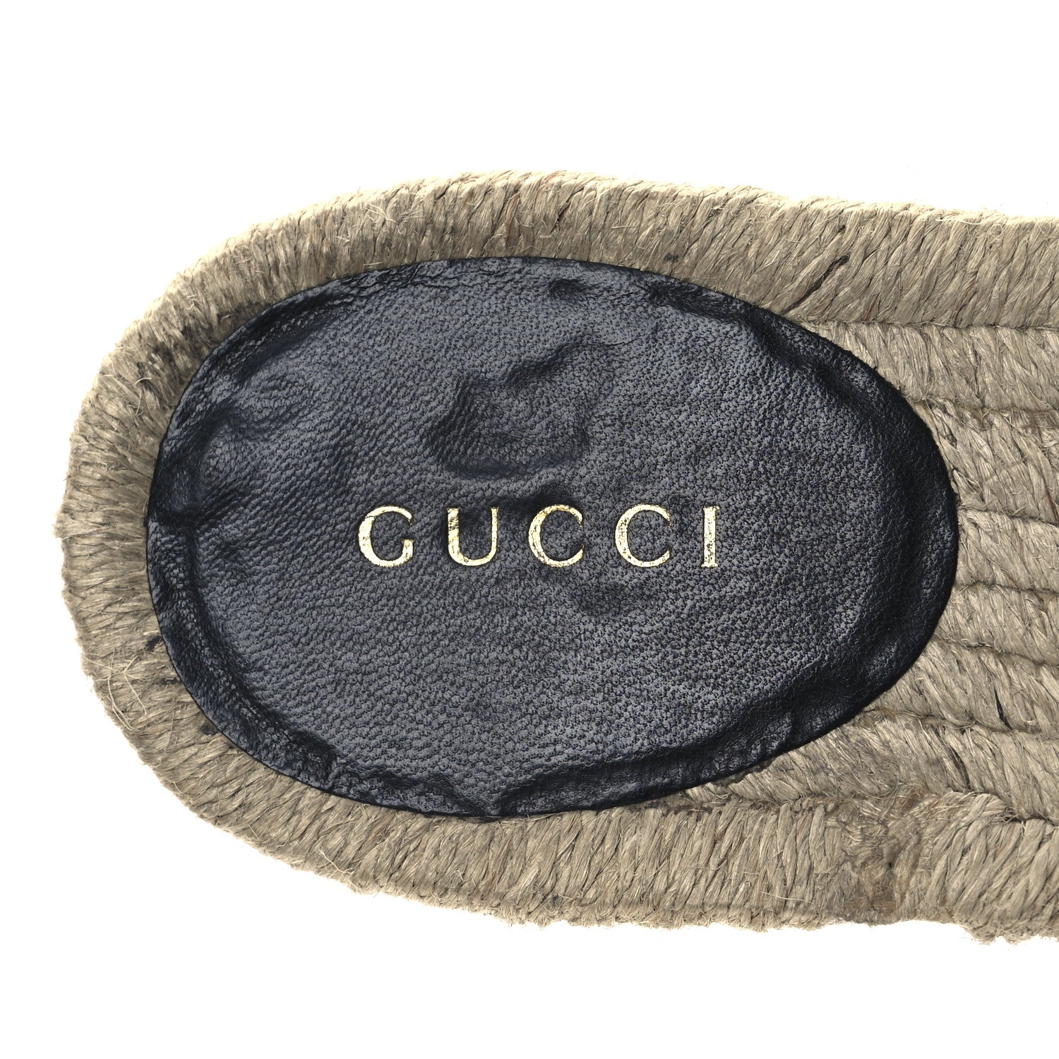 Gucci Nappa Matelasse GG Marmont Espadrille Slide Sandals 38 Black 9 of 14