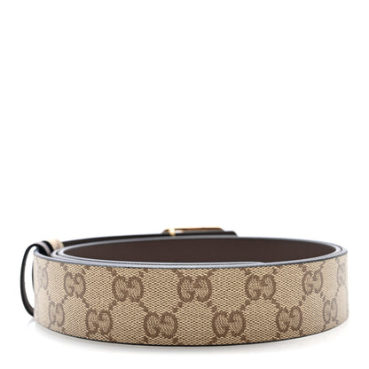 Gucci Original GG Canvas Marmont Thin Belt 115 46 Beige Ebony 2 of 4