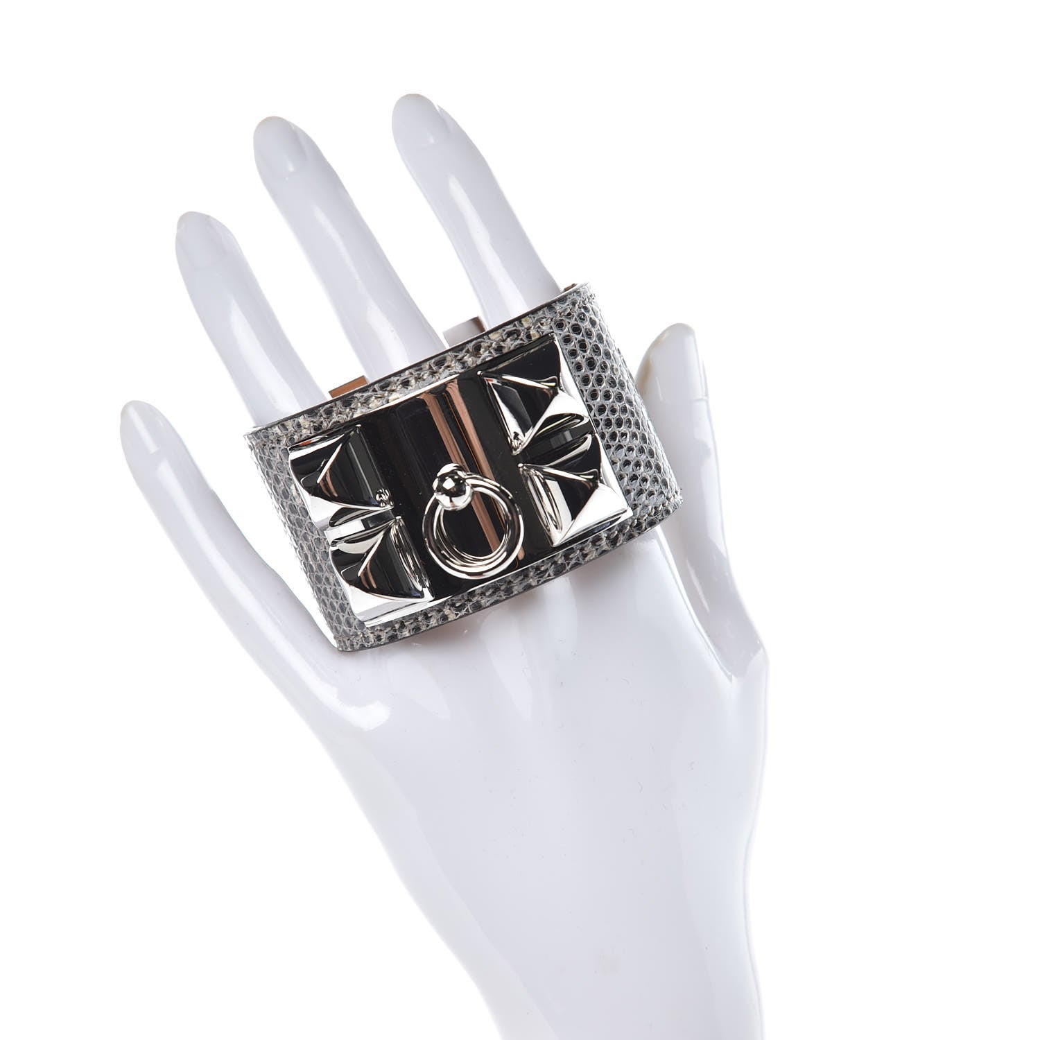 Hermes Lizard Collier De Chien CDC Bracelet T3 Ombre 2 of 7