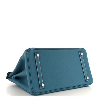 Hermes Togo Birkin 30 New Bleu Jean 3 of 11