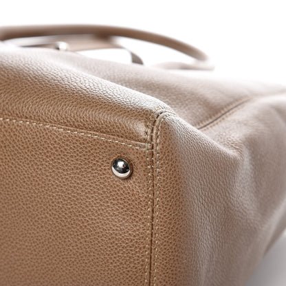 Chanel Calfskin Cerf Executive Shopper Tote Beige 9 of 13