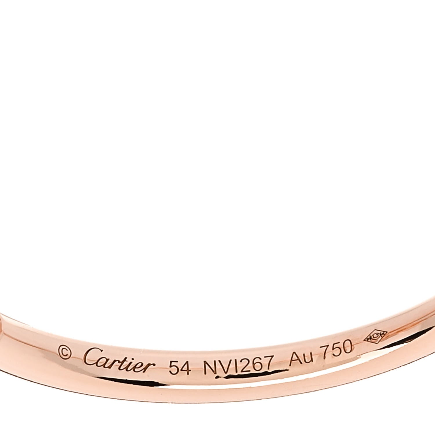 Cartier 18K Pink Gold Small Juste Un Clou Ring 54 6.75 4 of 4