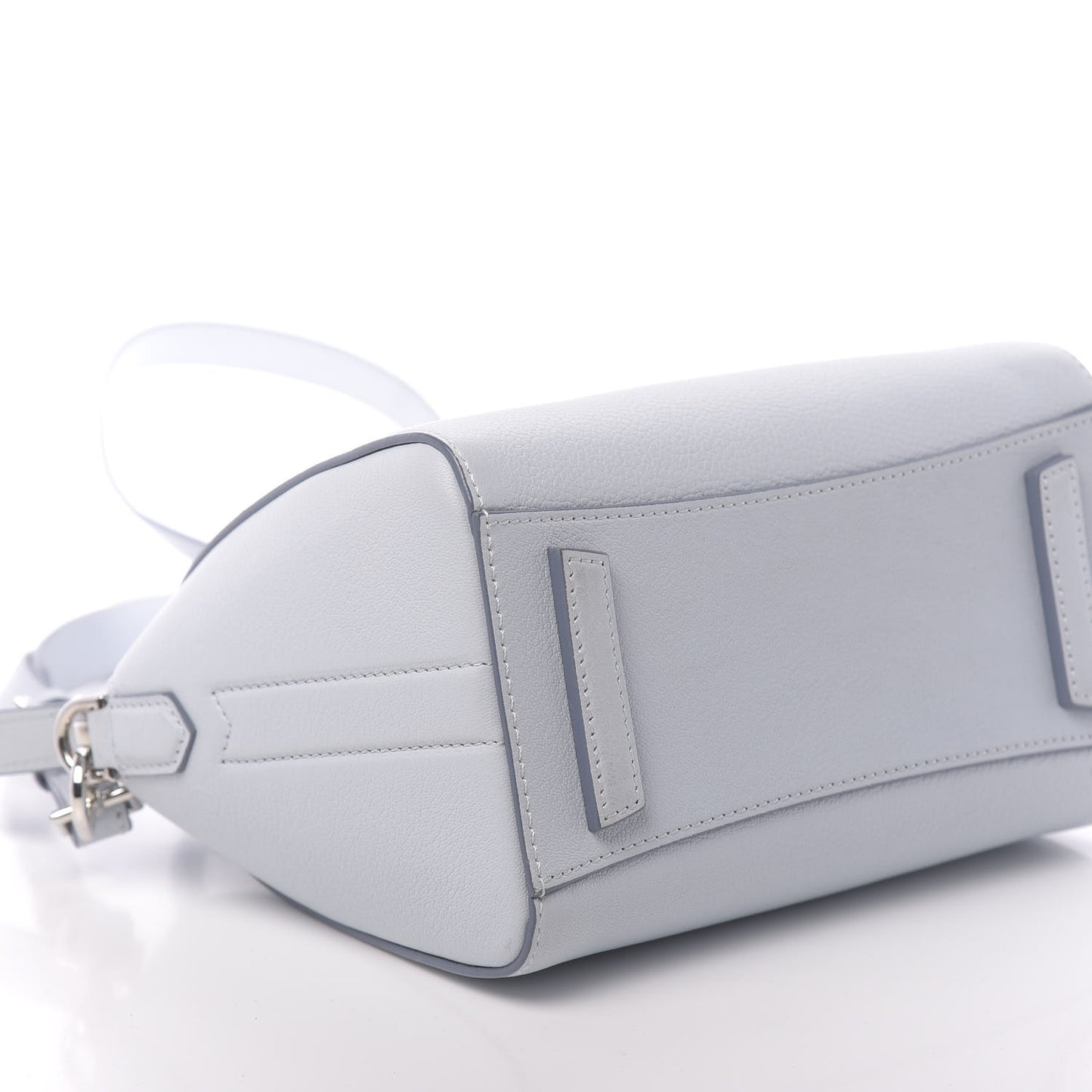 Sugar Goatskin Mini Antigona Baby Blue