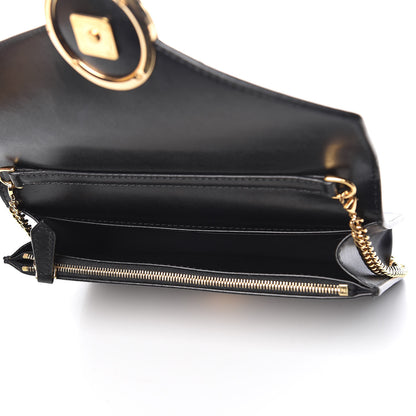 Fendi Vitello Liberty Lucido F is Fendi Medium Envelope Wallet on Chain Black 5 of 11