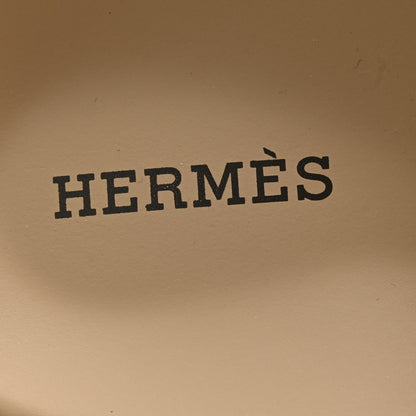 Hermes Suede Goatskin Womens Chypre Sandals 37 Beige Lin 6 of 9