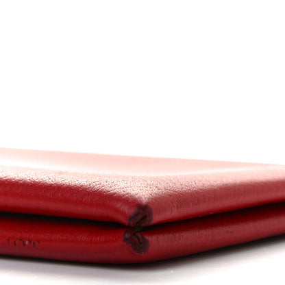 Hermes Epsom Calvi Card Case Rouge Garance 8 of 13