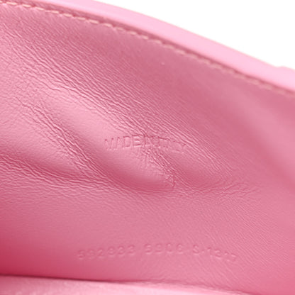 Balenciaga Shiny Box Calfskin Tonal B Hourglass Top Handle Bag XS Candy Pink 7 of 17