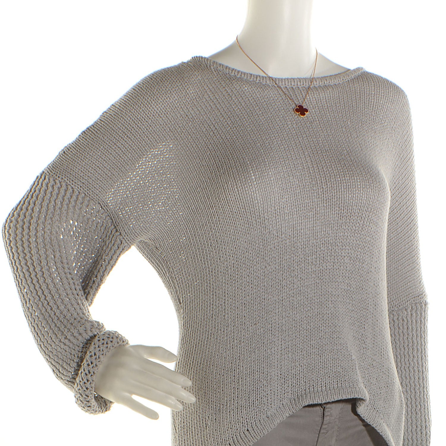 Van Cleef & Arpels 18K Rose Gold Carnelian Magic Alhambra Pendant Necklace 2 of 6