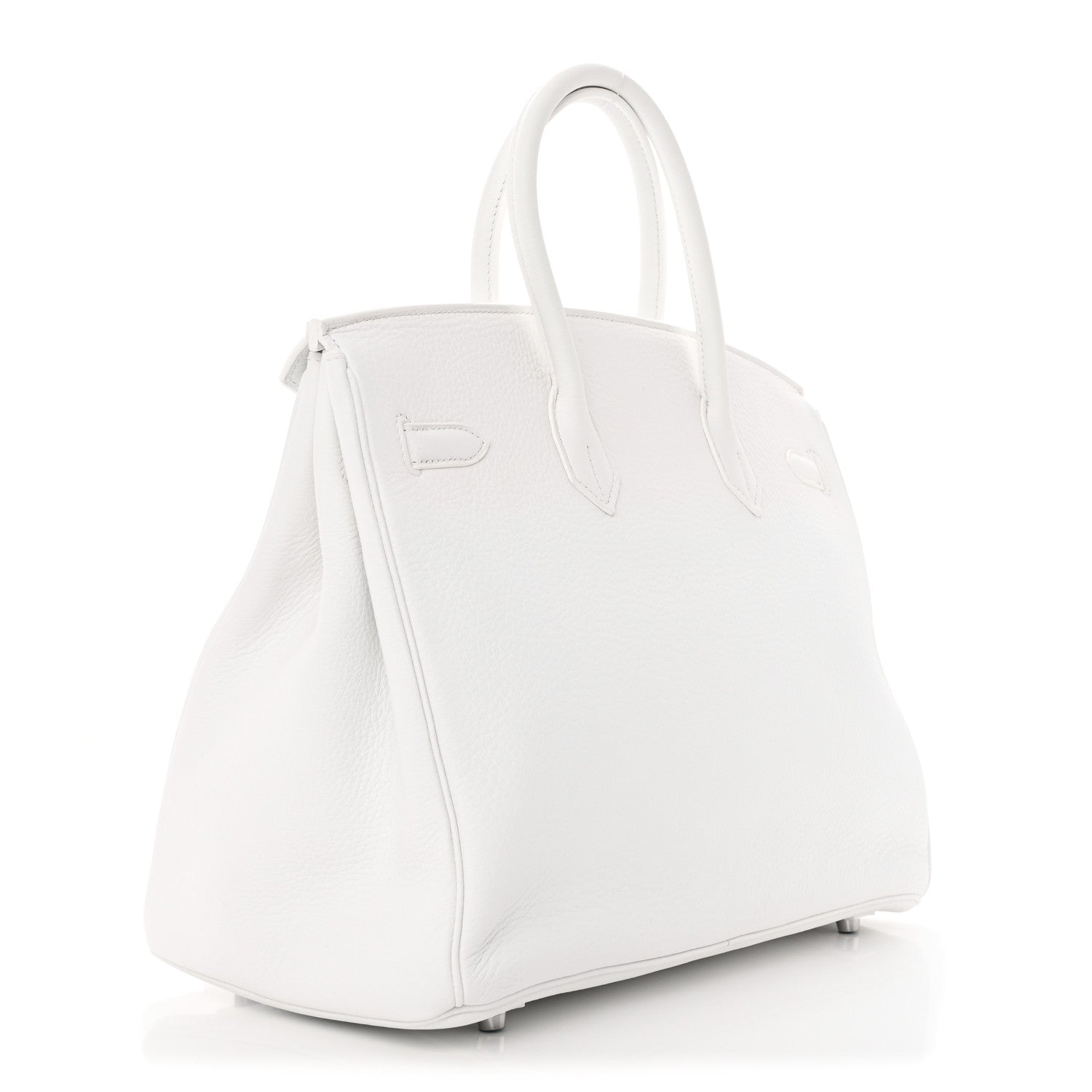 Hermes Taurillon Clemence Birkin 35 White 3 of 18