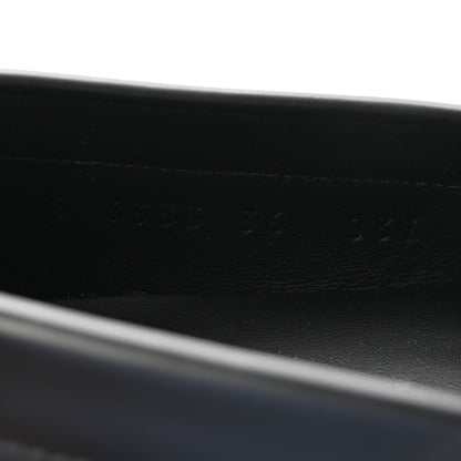Gucci Calfskin Millennial Ribot Womens GG Loafers 36 Black 8 of 9