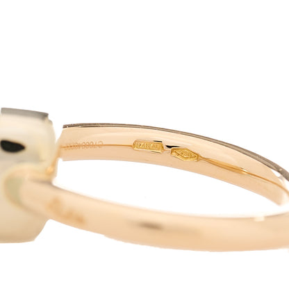 Pomellato 18K Rose White Gold Milky Aquamarine Classic Nudo Ring 48 4.5 5 of 6