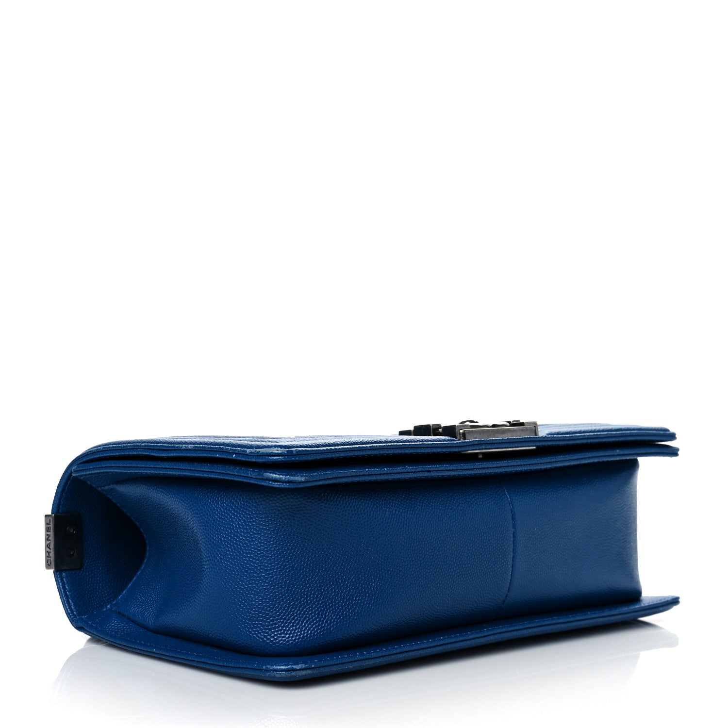 Chanel Caviar Quilted Medium Boy Flap Blue 3 of 10