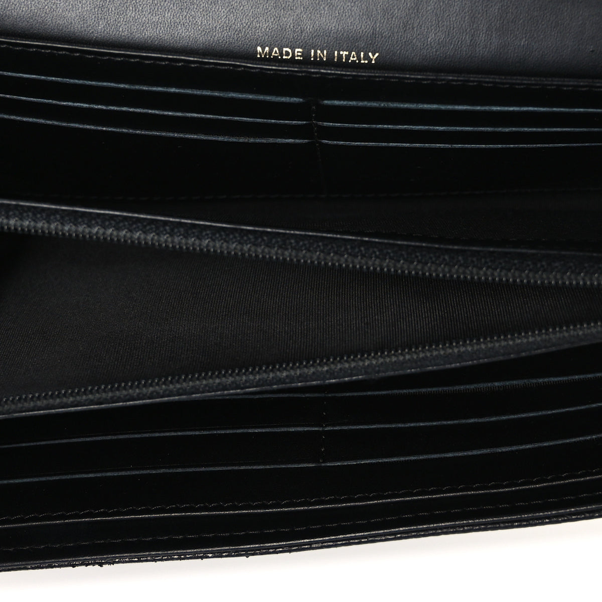 Caviar Timeless CC Large Gusset Flap Wallet Black