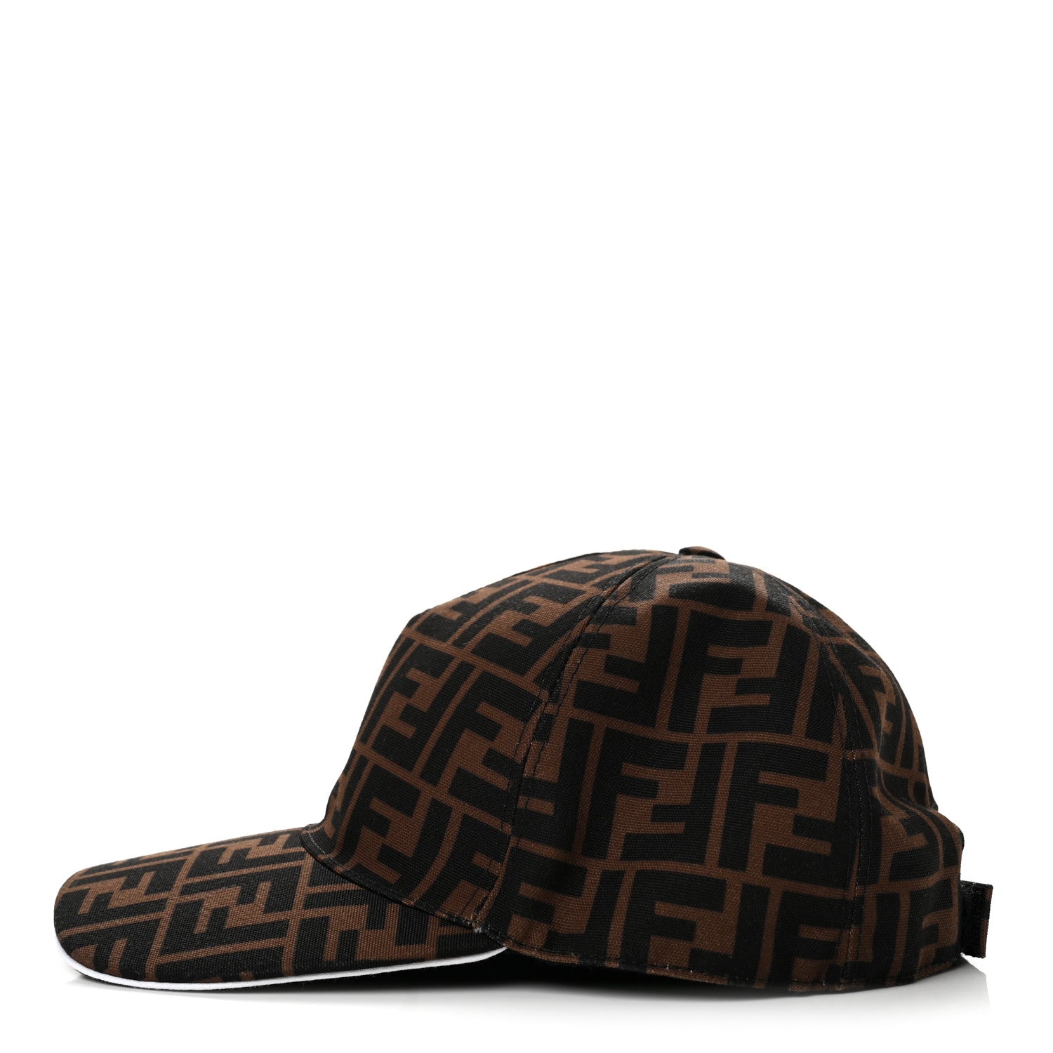 Fendi Canvas FF Reloaded Baseball Hat Tobacco White 1981861