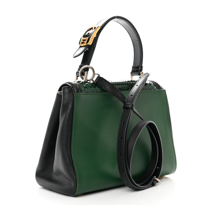 Fendi Snakeskin Calfskin Silvana Top Handle Bag 3 of 10