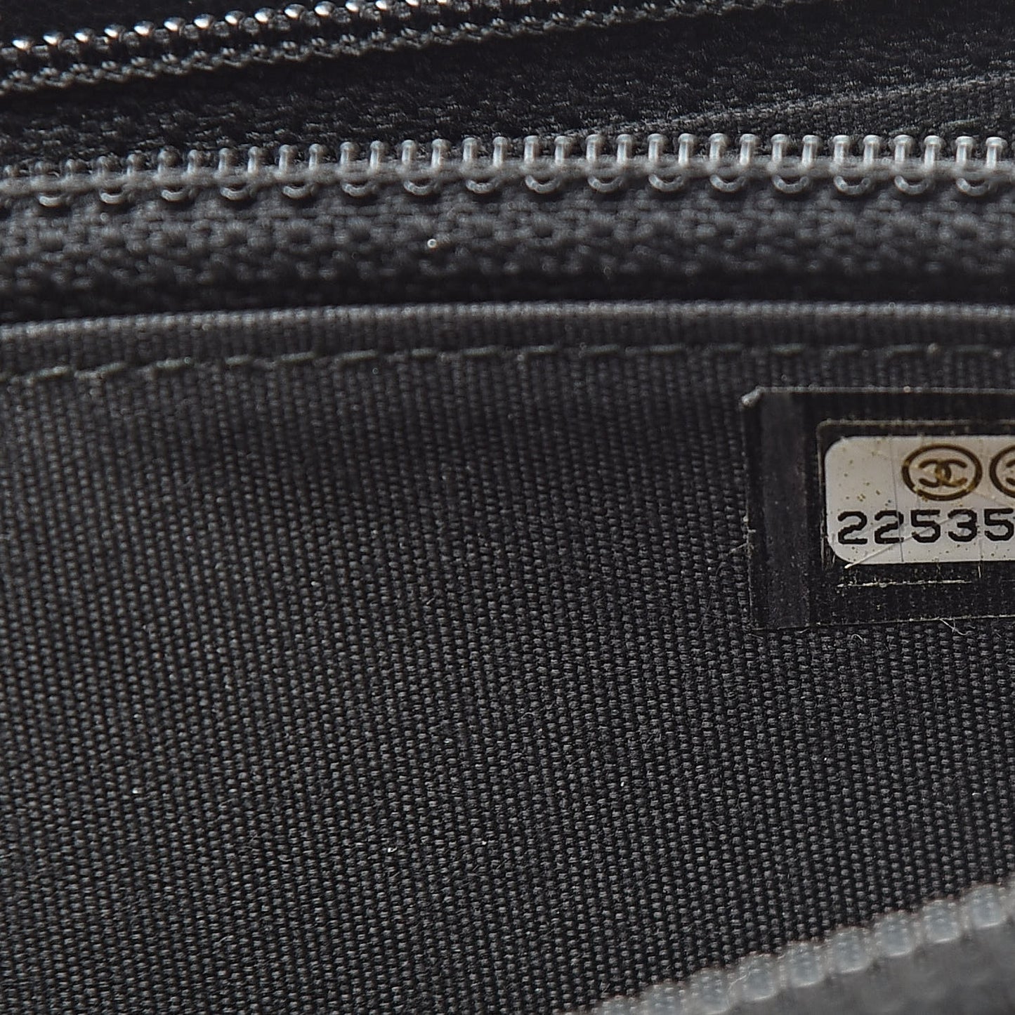 Caviar Quilted Small Boy Zip Around Wallet Black