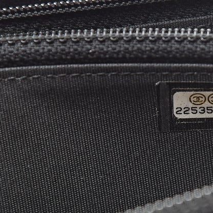 Chanel Caviar Quilted Small Boy Zip Around Wallet Black 8 of 10