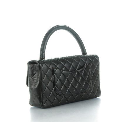 Chanel Lambskin Quilted Medium Rectangular Kelly Flap Bag Black 3 of 9