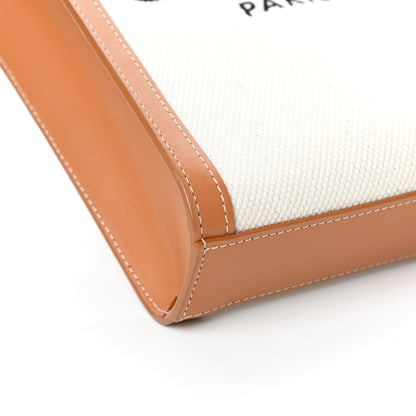 Celine Canvas Calfskin Mini Vertical Cabas Natural Tan 8 of 9